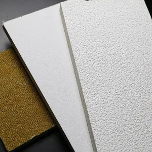 Heat Insulation Mineral Fiber Ceiling Board/Mineral Fiber Ceiling Tiles thumbnail-1