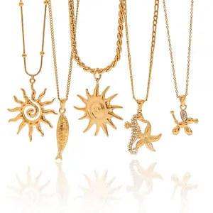 Sea Water Resistant Stainless Steel Chain Necklace With 0.5 Micron TiN Layer Protection thumbnail-4