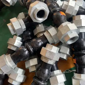 2in DN50 PN16 Rubber Connector Joint Female Threaded EPDM Flexible Rubber Joint thumbnail-6