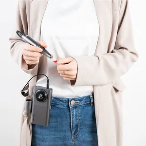 UV-201 35000RPM Ergonomic Rechargeable Nail Drill With Power Bank & Digital Display thumbnail-4
