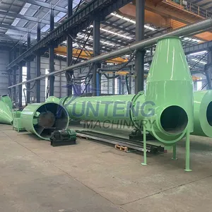 New Design Continuous Rice Husk Carbonization Furnace Best Straw Peanut Shell Pyrolysis Furnace EPC thumbnail-5