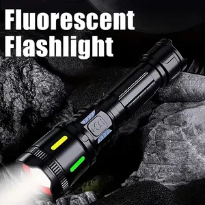 Hot Emergency Power Display Telescopic Zoom Aluminum Alloy USB Rechargeable Body White Led Torches Lights Tactical Flashlights thumbnail-5