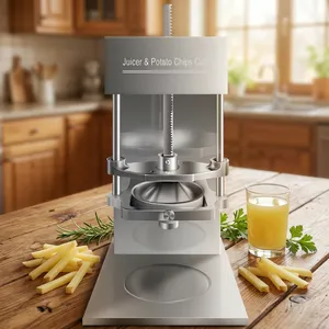 QD-H004 Industrial Vegetable Fruit Juicer Machine Multifunctional Potato Chip Slicer and French Fries Cutter for Snack Shops thumbnail-5