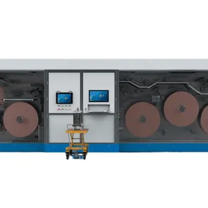 Yixinfeng Large Cylindrical Pole Piece Battery Slitting Machine With Dual-axis Unwinding and Four-axis Rewinding, Continuous Coating, Model 550, Circular Knife for Slitting thumbnail-2