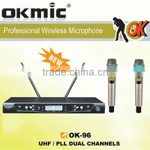 OK-96 UHF Wireless Microphone Dual Channels/UHF PLL 32/99 Channels thumbnail-1