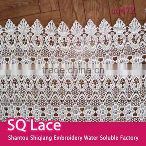 2016 Embroidery Polyester Lace Milk Silk Full Lace Fabric For Garment Accessory thumbnail-1