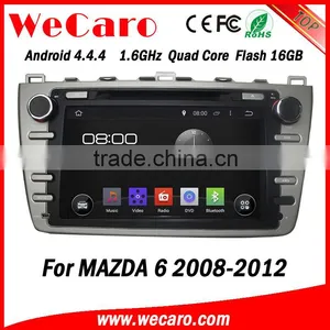 Wecaro in Dash Touch Screen Android 4.4.4 Car Gps Navigation Dvd Player for Mazda 6 Car Audio System 2008 -2012 thumbnail-1