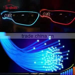 12V Super Bright RGB Color Changing Car Interior Accent Lighting 3MM Fiber Atmosphere Decoration Light thumbnail-1