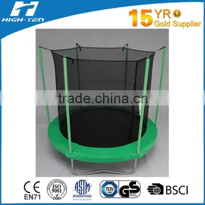 8ft Round Simplified Trampoline With Enclosure and Ladder thumbnail-1