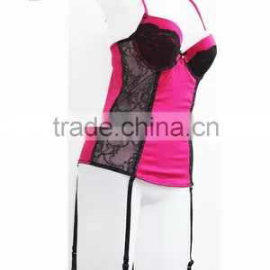 Sexy Lace Transparent Lingerie Nigntwear,pink Strappy Sexy Women Lingerie thumbnail-2