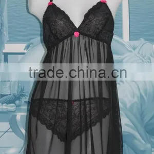 Sex Polyamide Babydools Lingerie, Hot Fashionable Women Nightwear thumbnail-1