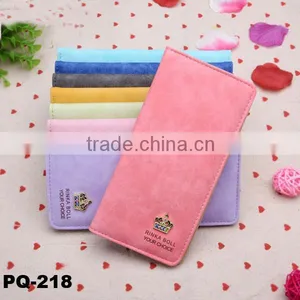 Promotion Gift Bifold Cheap Leather Wallet for Young Lady thumbnail-1