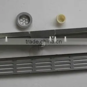Audemar E Series Straight Edge Sloped Channel Base Stainless Steel 304 Flexible Shower Drain thumbnail-3