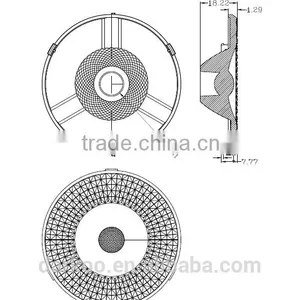 Edison COB Led Lens 69mm 14degree DK6914-JC-4S for Downlight Spotlight Track Light thumbnail-2
