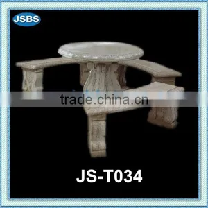 Natural Stone Garden Table and Bench JS-T034C thumbnail-1