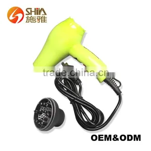 Quiet Travel Size Usb Hotel Mini Hair Dryer With Diffuser Comb Blow Dryer for Car thumbnail-6