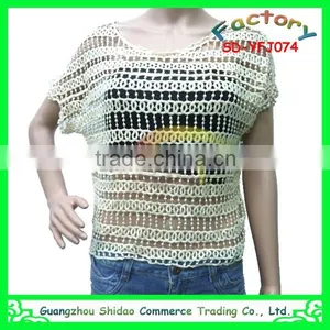 High Quality Fashion Designer Embroidery Clothing Lace Woman Cotton Embroidery Blouse thumbnail-4