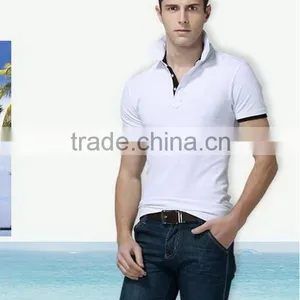 New New Coming Striped Men's Two Color Polo Shirts thumbnail-3