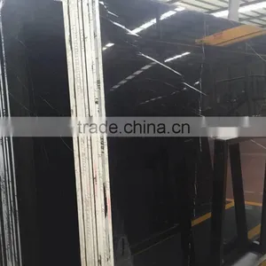 Chinese Black Marquina Marble Slab thumbnail-1