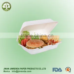 Bio-degradable Sugarcane Pulp1000ML Food Packaging Box thumbnail-1