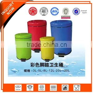 Stainless Steel Foot Pedal Waste Bin thumbnail-1