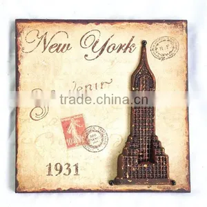 13A721 Wholesale Decorative City Style Hanging Metal Wall Arts thumbnail-1