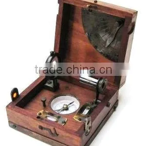 Marine Box ,Compass, Spirit Level, Alidade, Clinometer With Lock 13475 thumbnail-1
