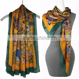 2016 Latest Designs Print Big Size Chiffon Fashion Scarf thumbnail-1