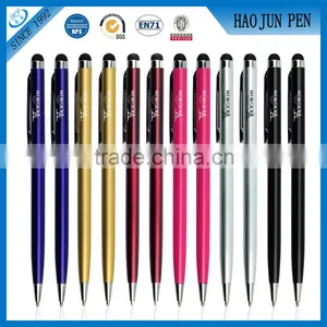 2 in 1 Promotional Metal Stylus Pen Touch Screen Ballpoint Pen Printed Customized Logo on Stylus Pen thumbnail-2