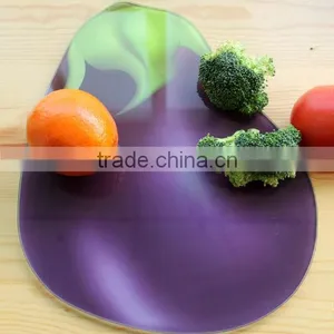 Eggplant Tempered Glass Cutting Board thumbnail-1
