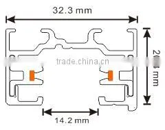 Single Circuit 2 Wires Light Track Rail for Led Ceiling Track Light thumbnail-6
