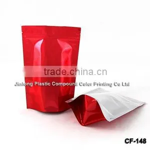 Foil Stand up Coffee Bag With Zipper Doypack and Bottom Gusset thumbnail-1
