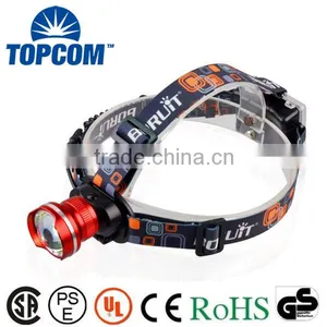 Aluminum Alloy Powerful Zoomable 10W XM-L T6 LED Helmet Headlamp For Hiking , Camping thumbnail-1