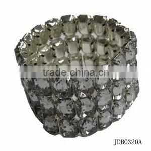 Three Row Stone W/prong Bracelet thumbnail-1