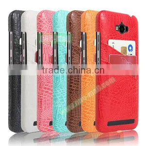 Crocodile Skin Pattern Hard Case for ZenFone Max 2016, PU Coated PC Case for ZenFone 2016 thumbnail-5