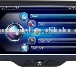 Car Rearview Mirror Camera DVR Android System and GPS BLUETOOTH 5 Inch thumbnail-1