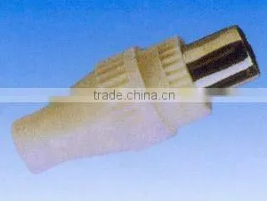 9.5mm TV Plug PE Material Zinc Pin Rohs Comliant thumbnail-1