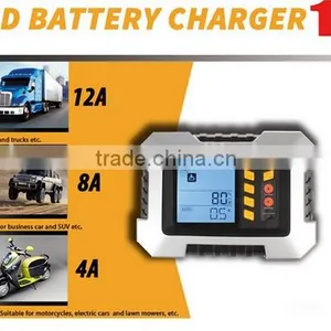 Smart 12A Car Battery Charger With LCD Display thumbnail-2