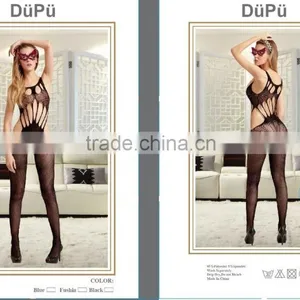 Temptlife Brand Seamless Sexy Bodystocking for Ladies Fishnet Lingerie Babydoll Dress Set Sexy Open Crotch thumbnail-3