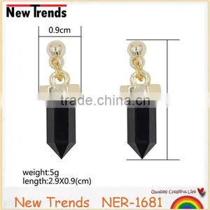 Fashion Crystal Earring Stud, High Quality Fashion Crystal Geometry Earring thumbnail-2