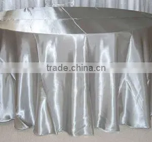 Satin Round Table Cloth and Table Cover for Weddings thumbnail-1