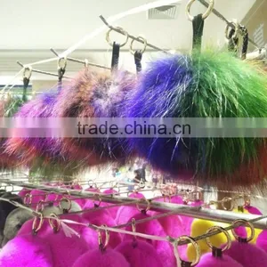Natural Real Fur Pom Poms Ball / Fur Ball / Raccoon Fur Pompon thumbnail-5