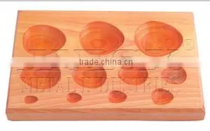 Wood Dapping Block Punch Set for Jewellary Making Tools thumbnail-5