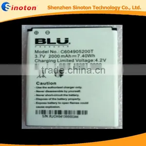 High Capacity Lithium Ion Rechargeable Phone Battery C604905200T For BLU thumbnail-1