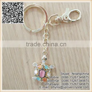 Select Quality Lovely Colorful Keychains Tortoise Key Ring thumbnail-2