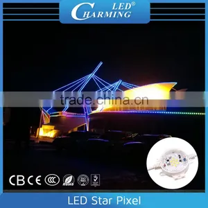 RGB SMD5050 Round Electronic Led Pixel Light for Bridge/building Decoration thumbnail-1