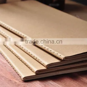 Blank Notepad Book Vintage Soft Copybook Daily Memos Kraft Cover Journal Notebooks thumbnail-2