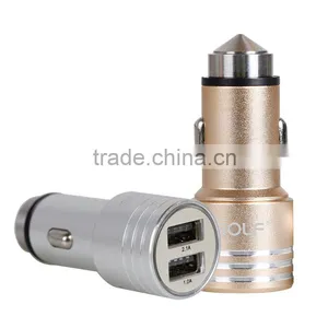 Metal Quick Charge 2.0 Car Mobile Charger Dual USB Output Quick Charge USB For Tablets ,mobile Phone thumbnail-4