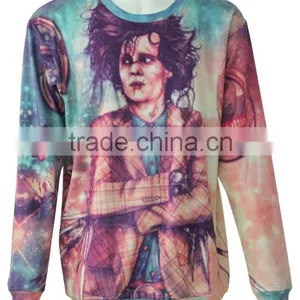 Fashion Design Round Neck Sublimation Prited Casual Knitwear/sweater thumbnail-1