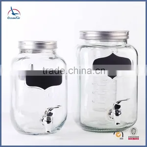 Eco-friendly High Quality Glass Dispenser Glass Jar With Tap thumbnail-6